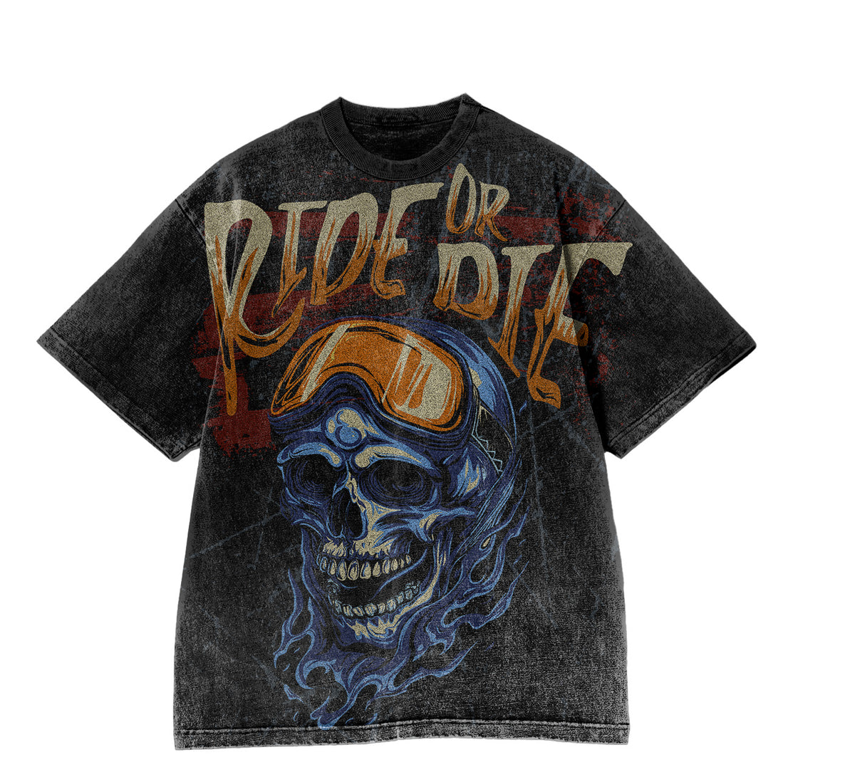 Ride or Die Skull Oversized Tee (Pre-Order)