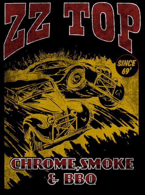 ZZ Top CHROME SMOKE BBQ T-shirt