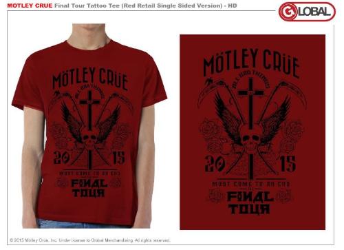Motley Crue Final Tour Tatoo T-shirt
