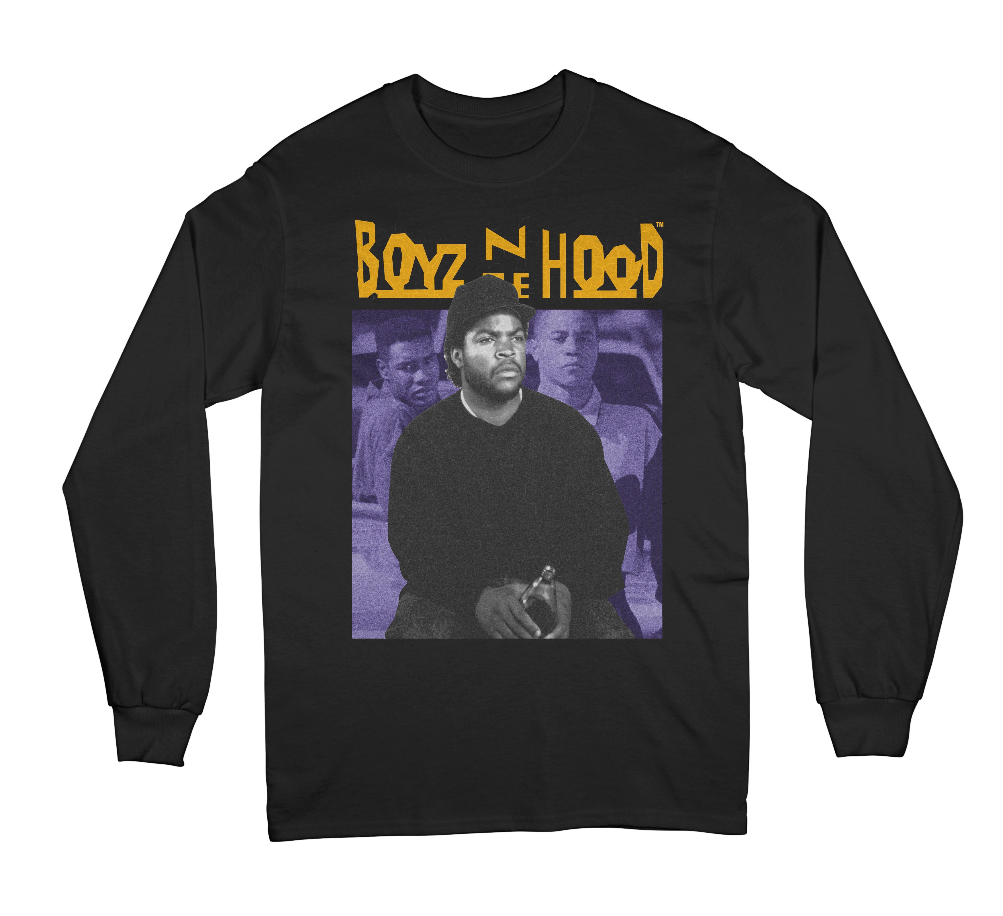 Boyz N The Hood Purple and Gold Cover T-shirt