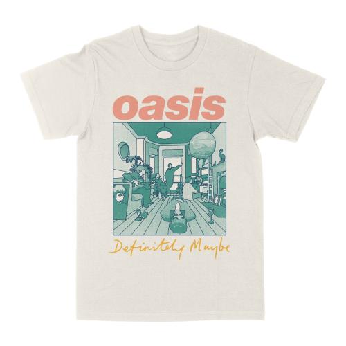 Oasis Definitely Maybe Off White T-Shirt
