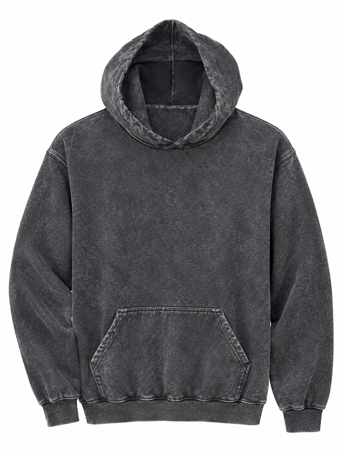 Washed Black Mineral Wash Hoodie