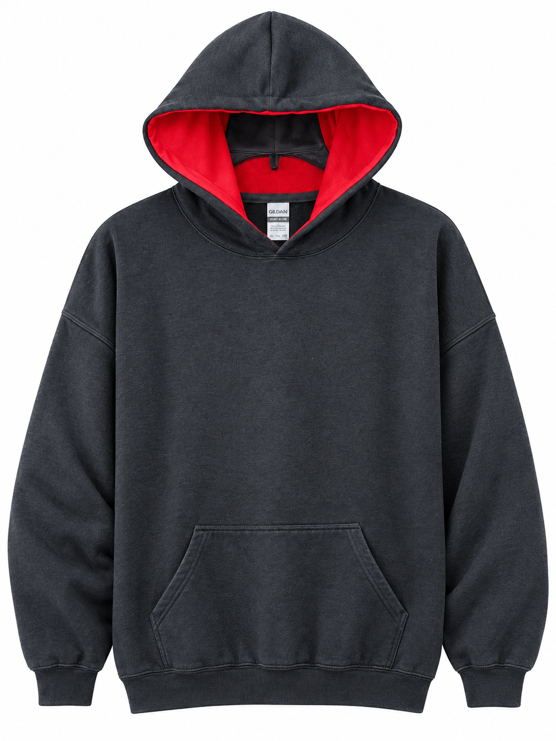 Black & Red Contrast Hoodie