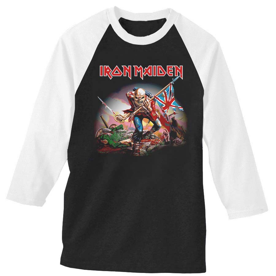 Iron Maiden Black Baseball Tee