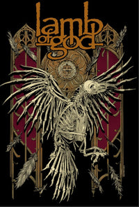 Lamb of God Crow Skeleton T-Shirt