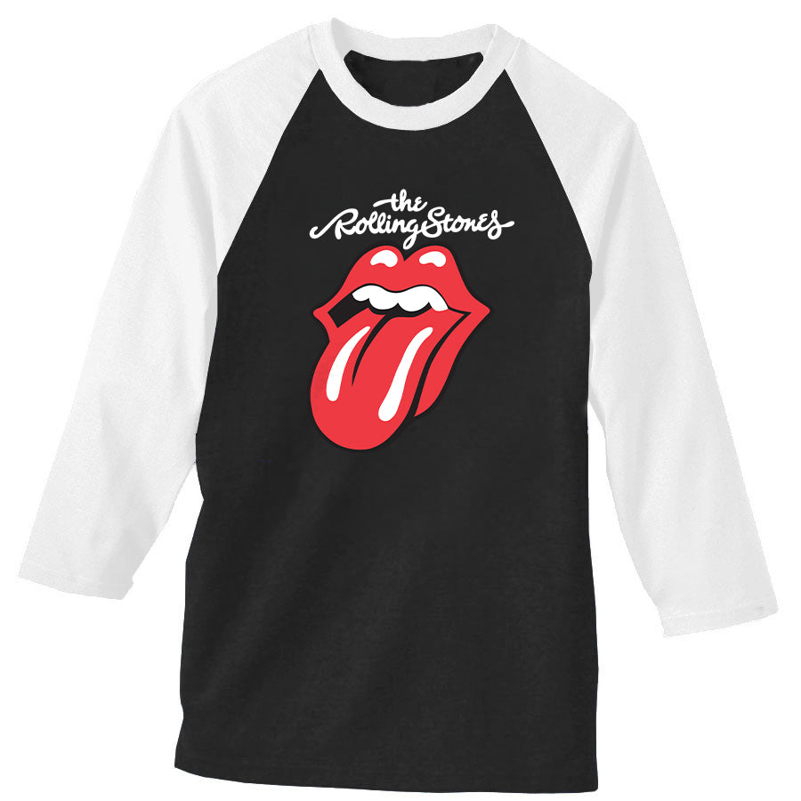 The Rolling Stones Black Baseball Tee