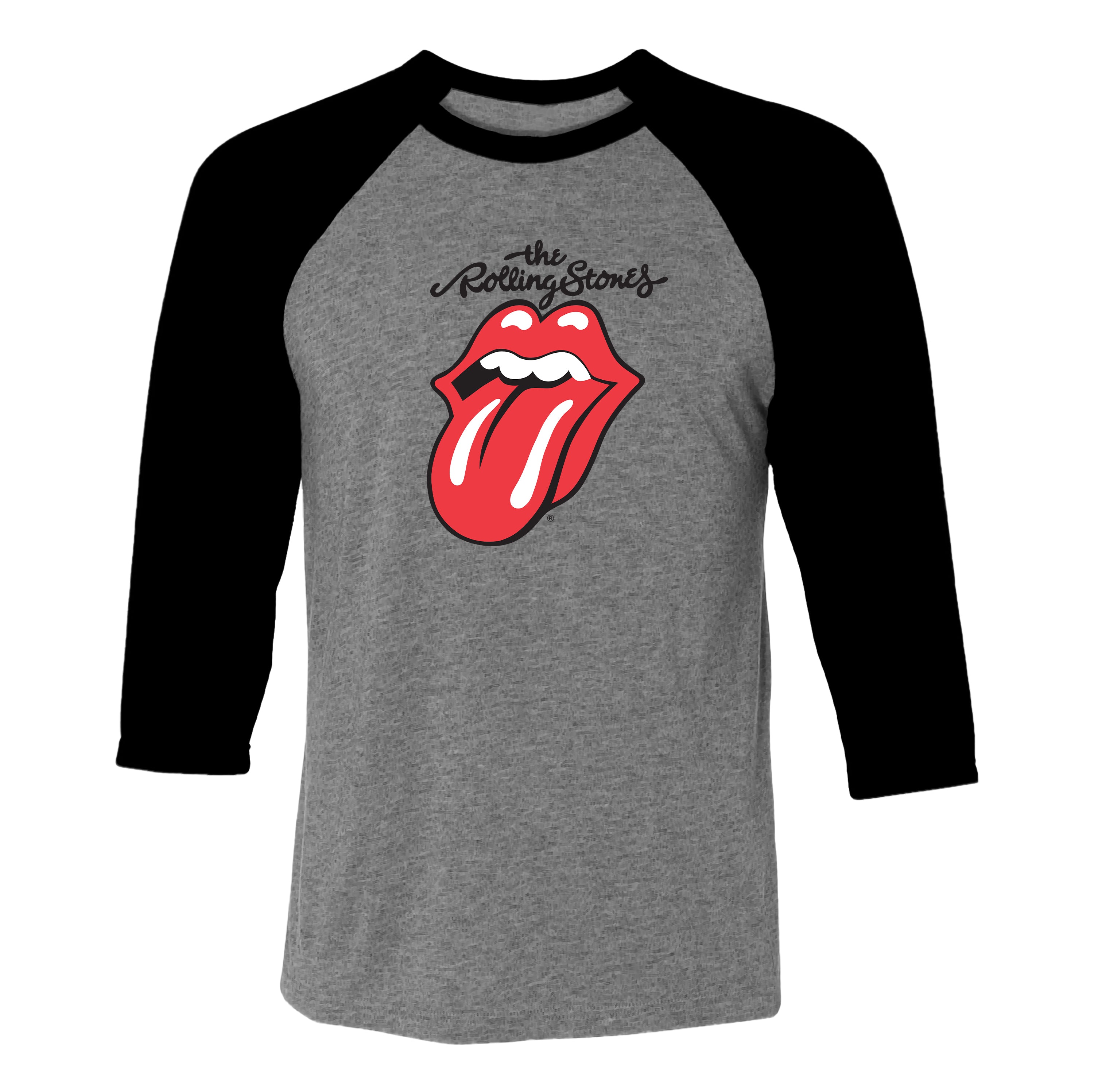The Rolling Stones Baseball Tee Charcoal