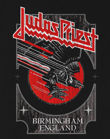 Judas Priest Silver and Red Vengeance T-Shirt
