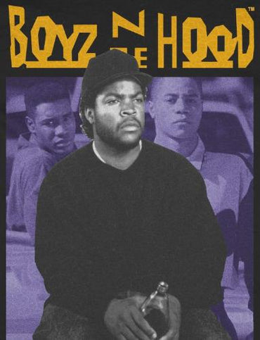 Boyz N The Hood Purple and Gold Cover T-shirt