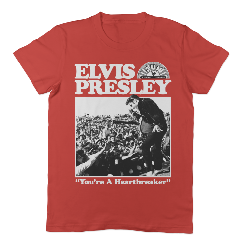 Sun Records X Elvis (Heartbreaker) Short Sleeve T-shirt