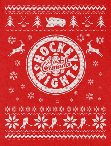 Hockey Night In Canada  Ugly Xmas  T-shirt