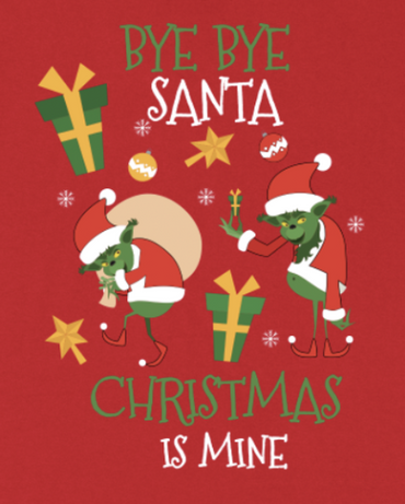 Fun T Bye Bye Santa Tshirt